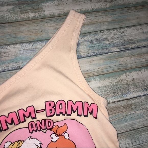 Flintstones Pebbles & Bamm-Bamm Peachy One Shoulder Top - Picture 4 of 5